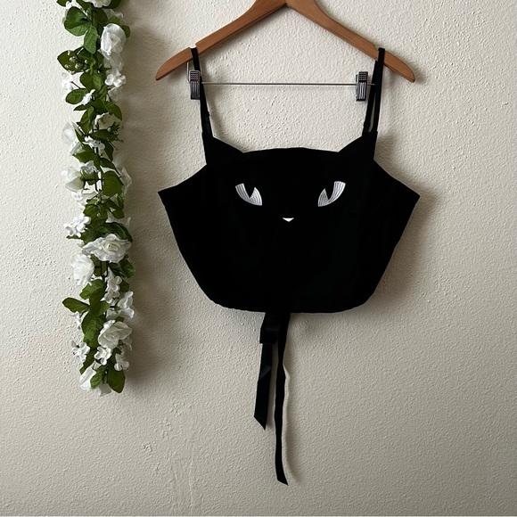 SOLD RARE Dolls Kill x Emily the Strange Plus Size She’s a Mystery Corset Top - Picture 11 of 12